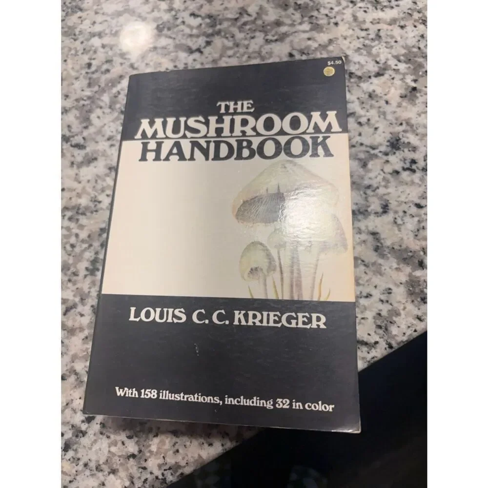 The Mushroom Handbook by Louis C. C. Krieger vintage soft Cover book.Illustrated